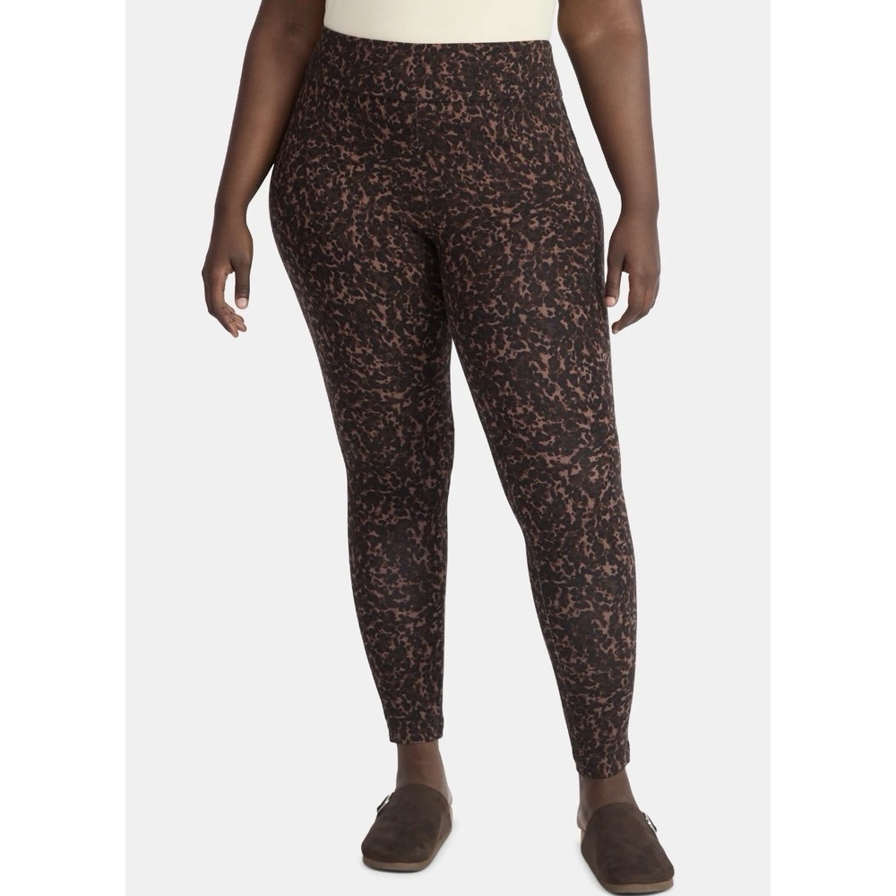 Terra & Sky Women's Plus High Waist Ankle‎ Length Leggings, 27" Inseam